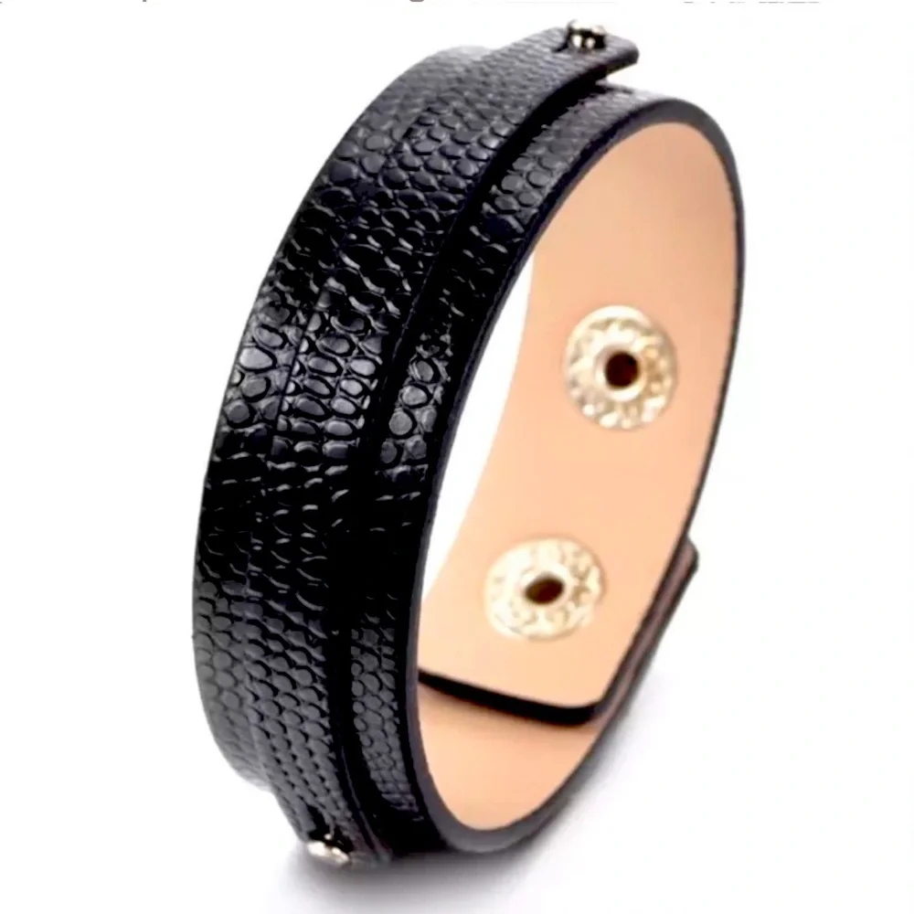 New Royal Beler 2022 DIY Charm Leather Bangle Snap Bracelet